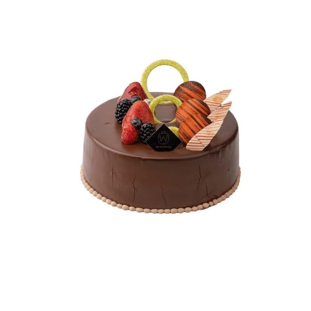 Dark Ganache Cake 7".