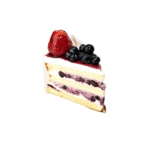 Piece Blueberry Fresh Cream Cake