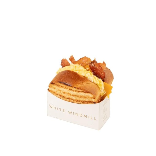 Bacon Cheese Brioche.