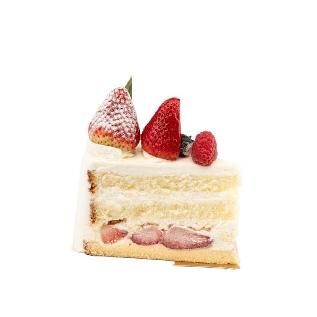 Piece Strawberry Fresh Cream Cake.
